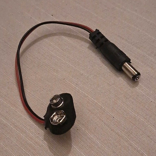 Battery snap female dc - 9v,