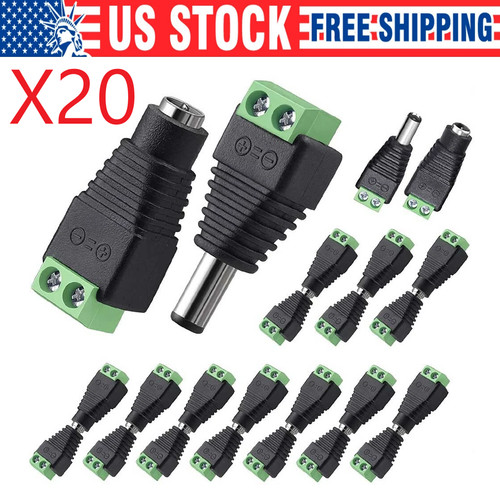 20pcs male female power - male+female, dc